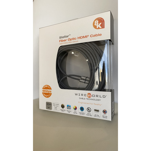 WIREWORLD STELLAR HDMI FIBER OPTIC 30m* (NEW, SEALED)